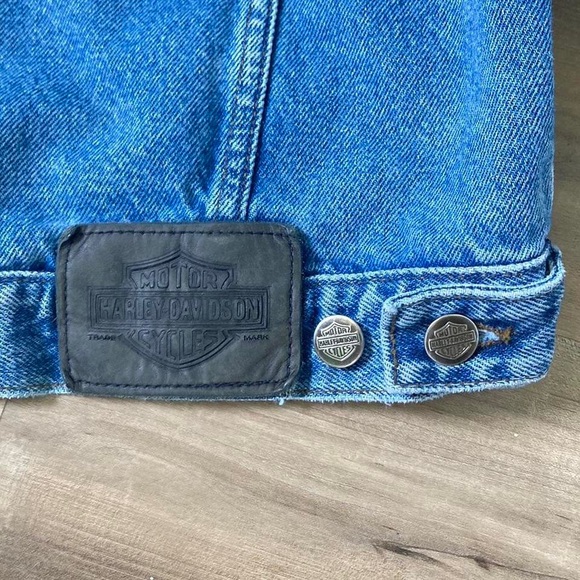 VTG HARLEY DAVIDSON denim winter jacket - Picture 8 of 8